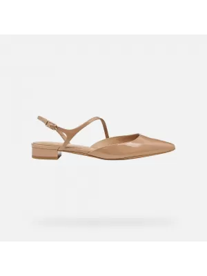 Dámské baleríny GEOX GISELDA15 G013213 SVĚTLE HNĚDÁ