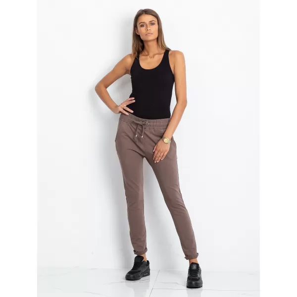  Dámské tepláky BASIC FEEL GOOD RV-DR-3698.08X BROWN 