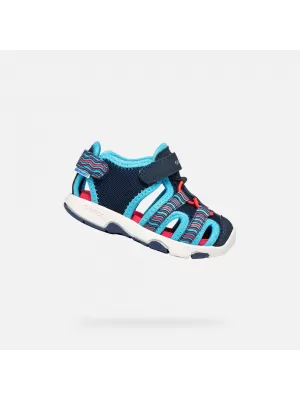 Chlapecké sandály GEOX SANDAL MULTY B650FA0CE14CF44D MODRÁ