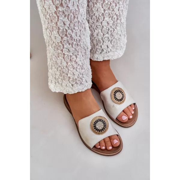  Dámské pantofle BOTO O 35305 WHITE 