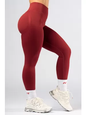 NEBBIA High-waist push-up legíny POWER 888 RED