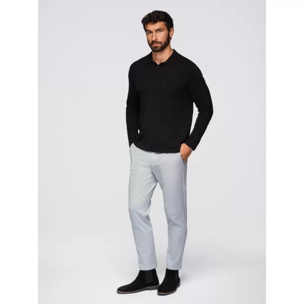  Pánský svetr OMBRE OM-POLS-0140 BLACK 