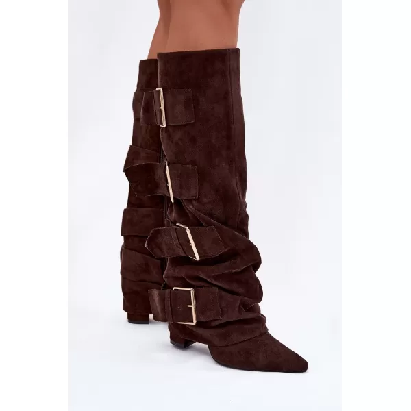 Dámské kozačky BOTO ISAVELLE 40940 BROWN 
