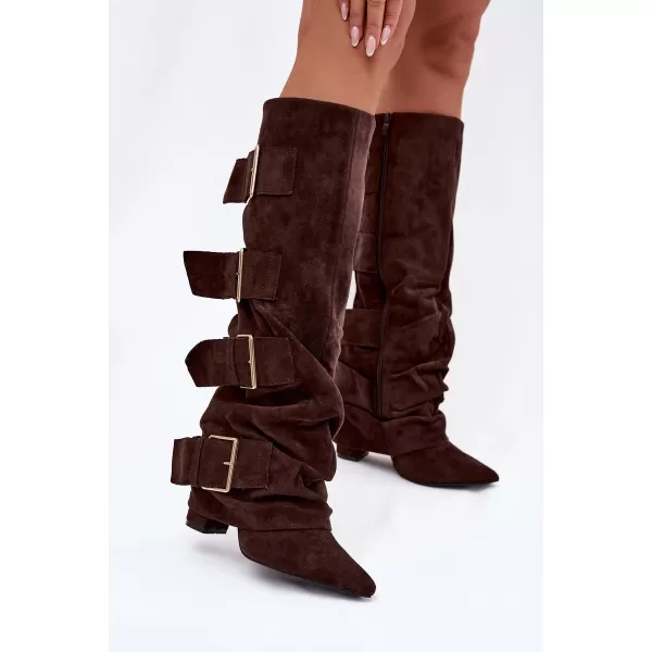  Dámské kozačky BOTO ISAVELLE 40940 BROWN 