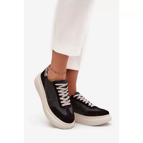  Dámské tenisky ZAZOO N1263 BEIGE/BLACK 