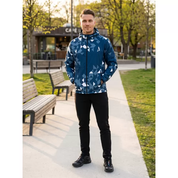  Pánská softshellová bunda premium ALTISPORT VOJ/ALM108JACK01 NÁMOŘNÍ MODRÁ/BÍLÁ 