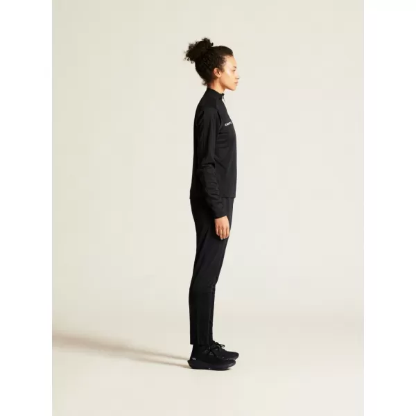  Dámská tréninková bunda s 1/4 zipem CRAFT TW Evolve 2.0 Half Zip W ČERNÁ 