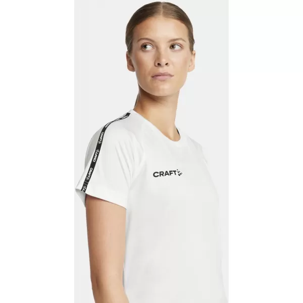  Dámské kontrastní sportovní tričko CRAFT TW Squad Go Contrast Jersey W BÍLÁ 