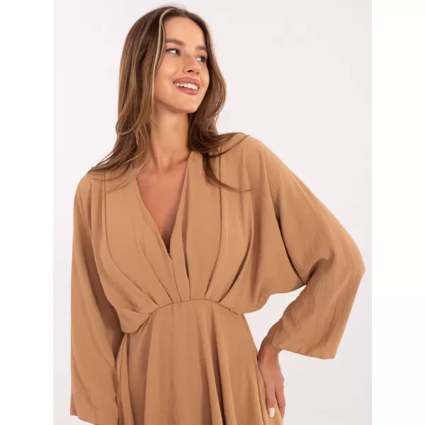  Dámské šaty ITALY MODA DHJ-SK-11981B.19 DARK BEIGE 