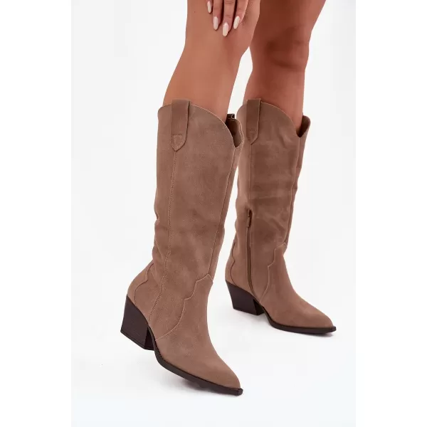  Dámské kozačky BOTO URSELLE 40126 KHAKI 