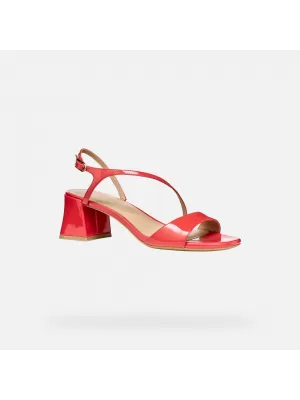 Dámské sandály GEOX NEW ERAKLIA 50 T01 G012947 ČERVENÁ