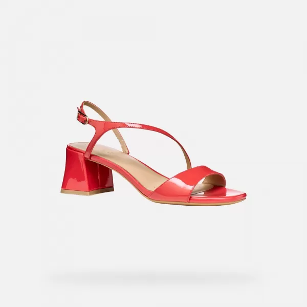  Dámské sandály GEOX NEW ERAKLIA 50 T01 G012947 ČERVENÁ 