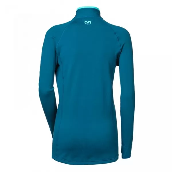  Dámská mikina PROGRESS TISPA ZIP MERINO MODRÁ 