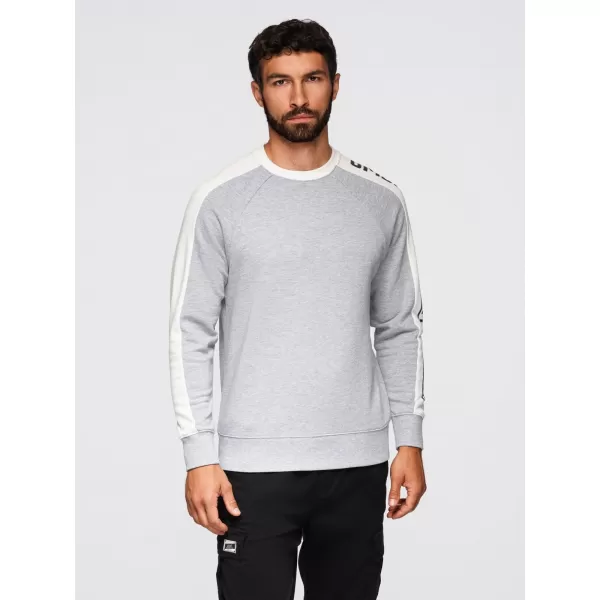  Pánská mikina OMBRE OM-SSNZ-0200 GREY MELANGE 
