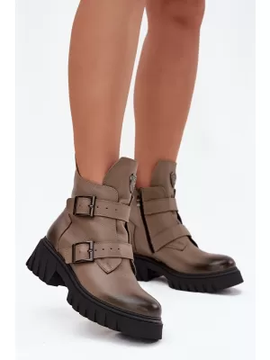 Dámské boty ZAZOO 60482 BEIGE