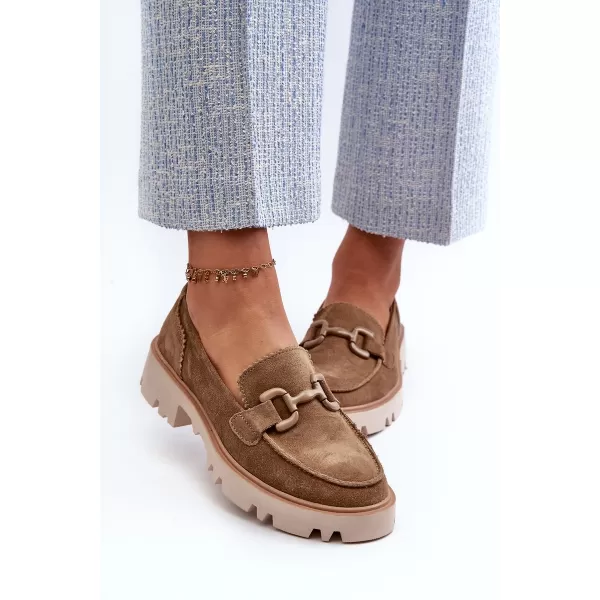  Dámské mokasíny D&A TW117 BROWN 
