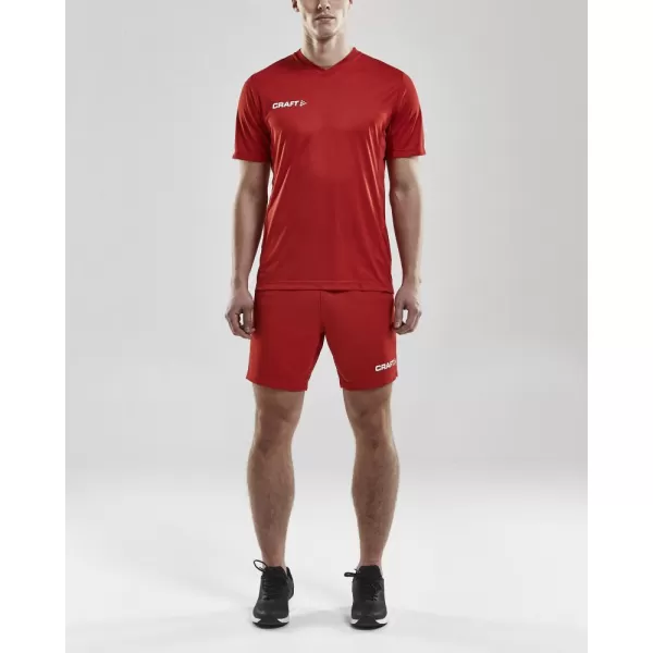  Pánské sportovní kraťasy CRAFT TW Squad Go Short Solid M JASNĚ ČERVENÁ 