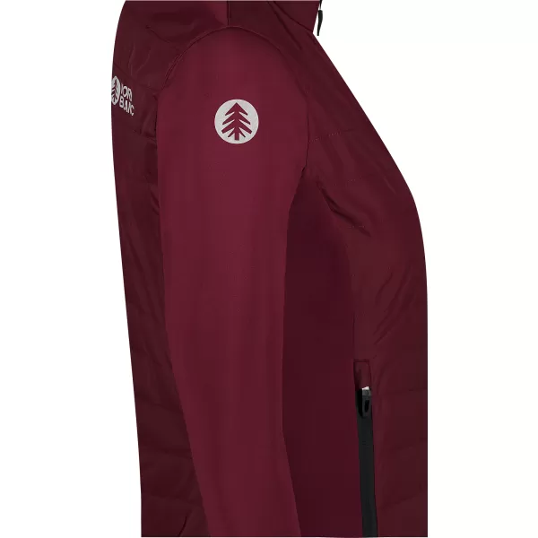  Dámská sportovní bunda NORDBLANC HINTER NBWJL8361 VÍNOVÁ 