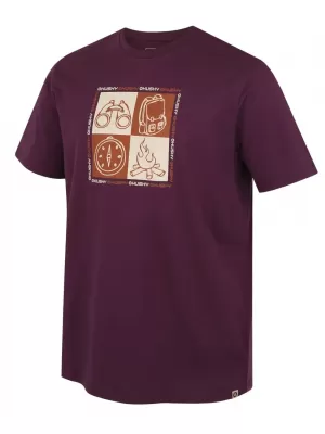 Pánské triko HUSKY TEE SQUARE M PURPLE