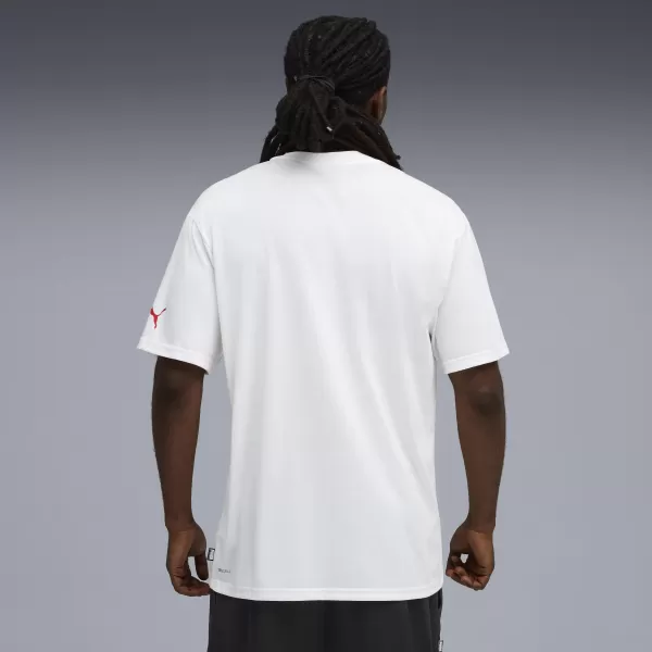  Pánské triko PUMA HOOPAVERSE TEE 3 632891-01 PUMA WHITE 