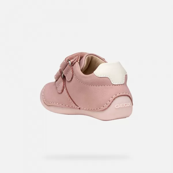  Dívky první kroky GEOX TUTIM G011946 STARORŮŽOVÁ 
