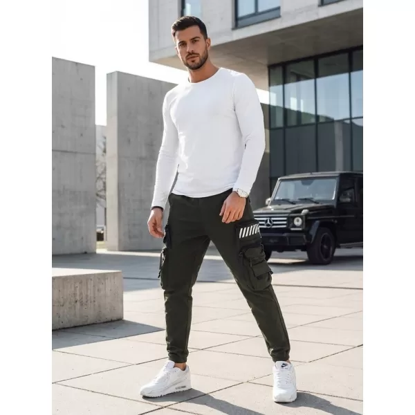  Pánské kalhoty DSTREET ZELENÁ 