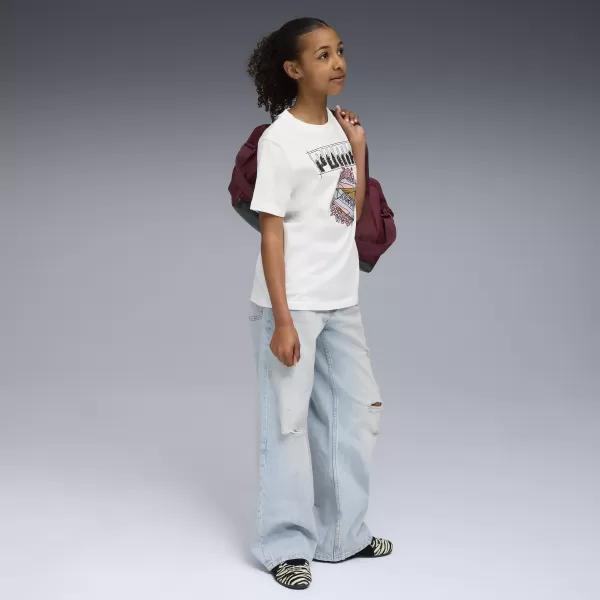  Dětské triko PUMA GRAPHIC TEE 688496-02 PUMA WHITE 