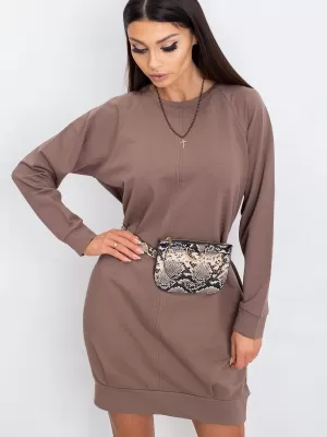 Dámské šaty BASIC FEEL GOOD RV-TU-5184.93P BROWN