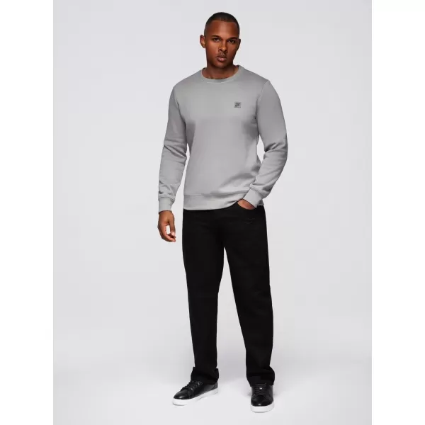  Pánská mikina OMBRE OM-SSNZ-0243 GREY 