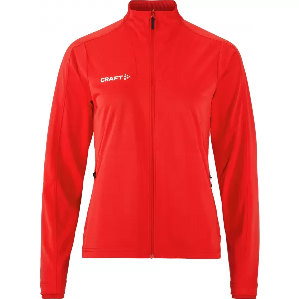  Dámská tréninková bunda CRAFT TW Evolve 2.0 Full Zip Jacket W JASNĚ ČERVENÁ 
