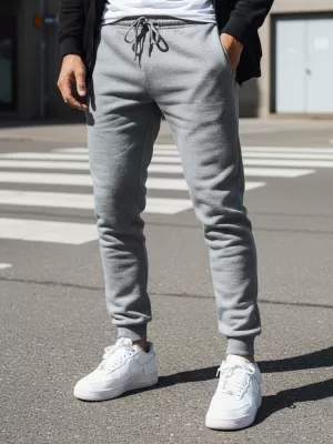 Pánské kalhoty DSTREET SVĚTLE ŠEDÁ