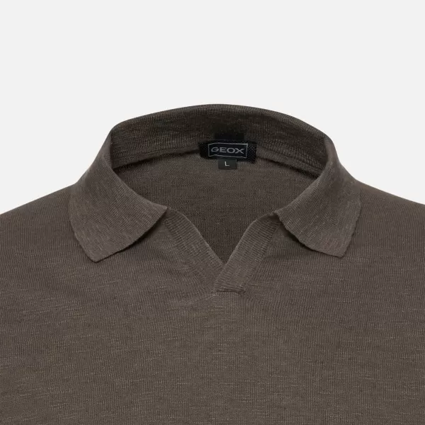  Pánské triko GEOX KNIT G012317 KHAKI 