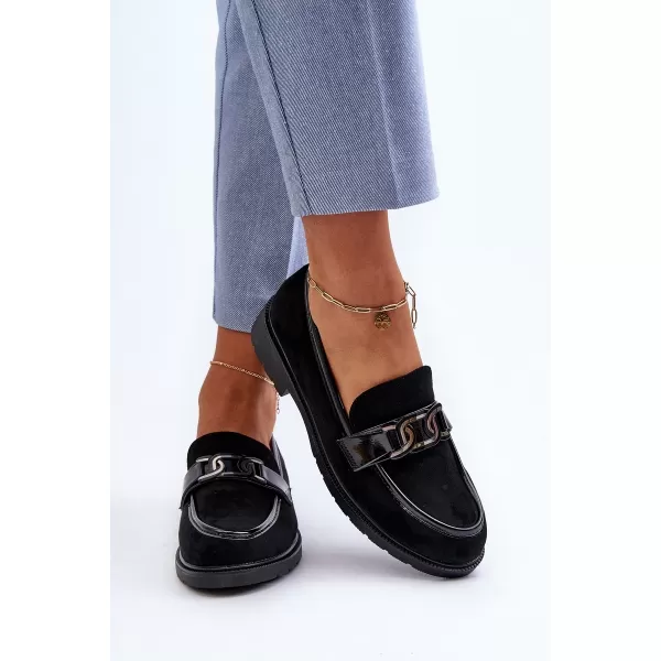  Dámské mokasíny S.BARSKI HY350A BLACK 