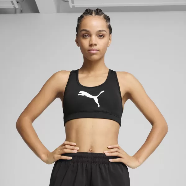  Dámské sportovní podprsenka PUMA 4KEEPS BRA - P - MID 526961-51 PUMA BLACK/BIG WHITE CAT 