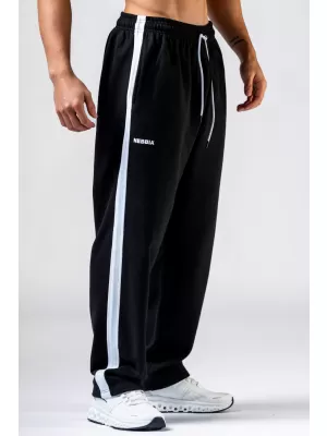 NEBBIA Relaxed fit tepláky POWER 904 BLACK