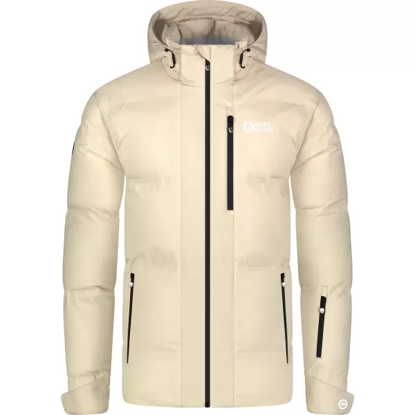  Pánská zimní bunda NORDBLANC HOLLOW NBWJM8055 BÉŽOVÁ 