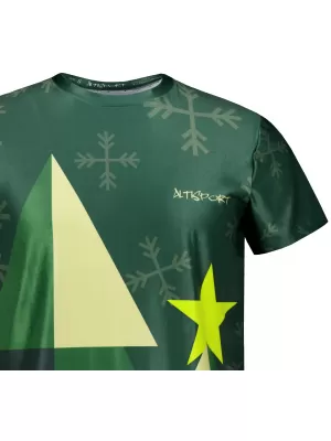 Pánské vánoční triko premium ALTISPORT VOJ/ALMVN11TR06 ZELENÁ