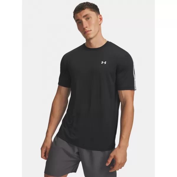 Pánské triko UNDER ARMOUR TECH TAPING SS 6012356-001 ČERNÁ 