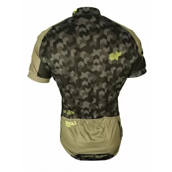  Pánský cyklodres HAVEN SINGLETRAIL KHAKI/ŽLUTÁ 