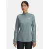 Dámské triko UNDER ARMOUR TECH 1/2 ZIP- TWIST 1384225-587 MODRÁ