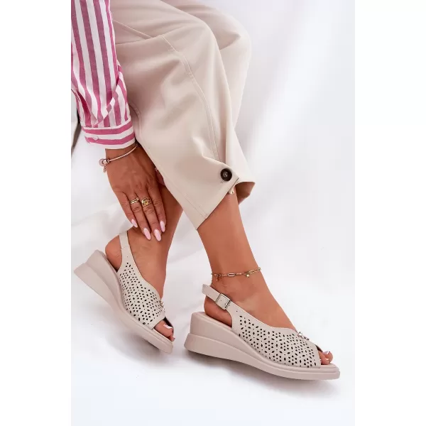  Dámské sandály VINCEZA 41476 BEIGE 