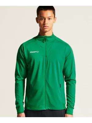 Pánská tréninková bunda CRAFT TW Evolve 2.0 Full Zip Jacket M TÝMOVĚ ZELENÁ