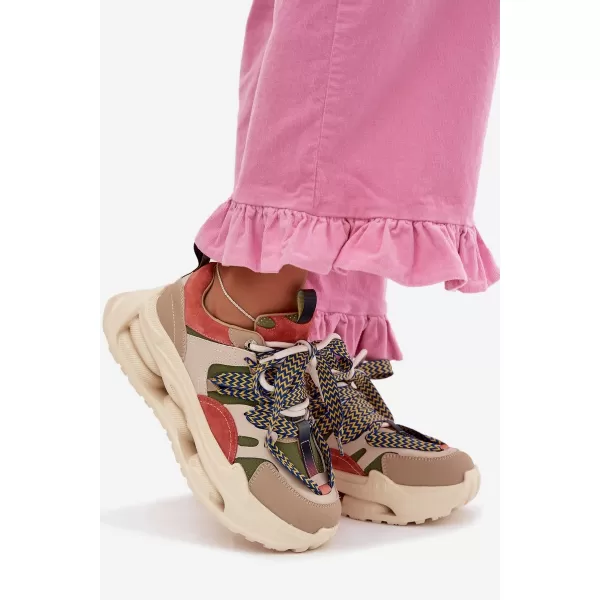  Dámské tenisky D&A CR61-3133 BEIGE 