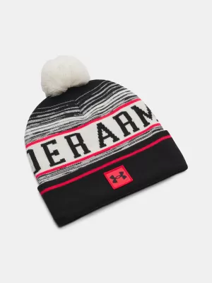 Pánská čepice UNDER ARMOUR M HALFTIME POM BEANIE 1386634-279 HNĚDÁ