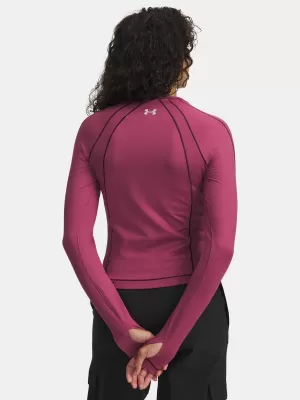 Dámské triko UNDER ARMOUR UA COLDGEAR TEXTURED CREW 6003999-659 ČERVENÁ
