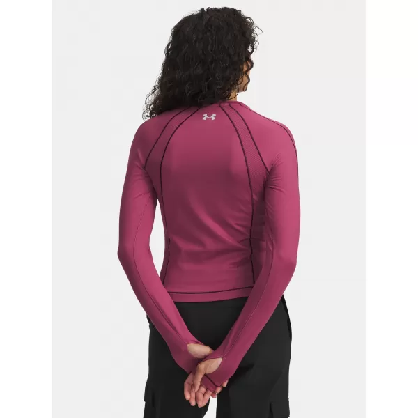  Dámské triko UNDER ARMOUR UA COLDGEAR TEXTURED CREW 6003999-659 ČERVENÁ 