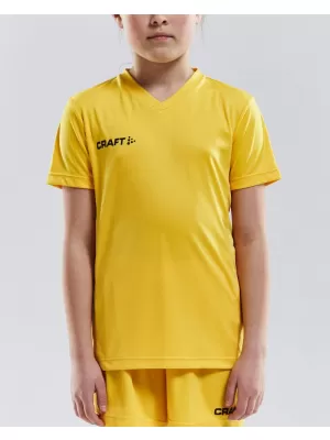 Dětské sportovní tričko s výstřihem do V CRAFT TW Squad Go Jersey Solid Jr ŠVÉDSKÁ ŽLUTÁ