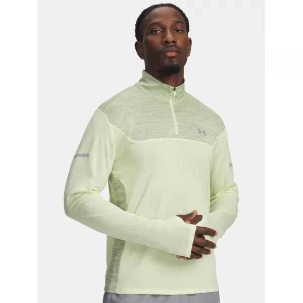  Pánské triko UNDER ARMOUR UA TECH UTILITY 1/4 ZIP 6004963-391 ZELENÁ 