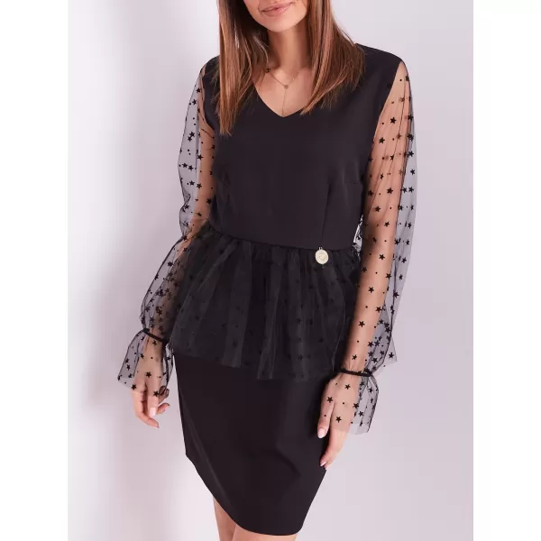  Dámské šaty FACTORY PRICE EM-SK-5002.95 NOIRE 