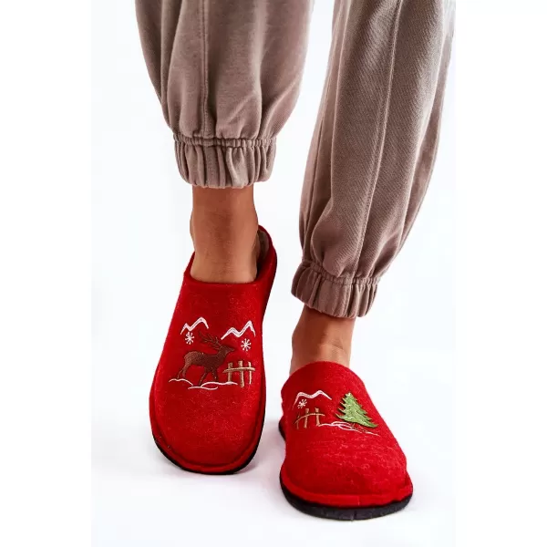  Dámské pantofle BIG STAR KK276017 RED/BEIGE 